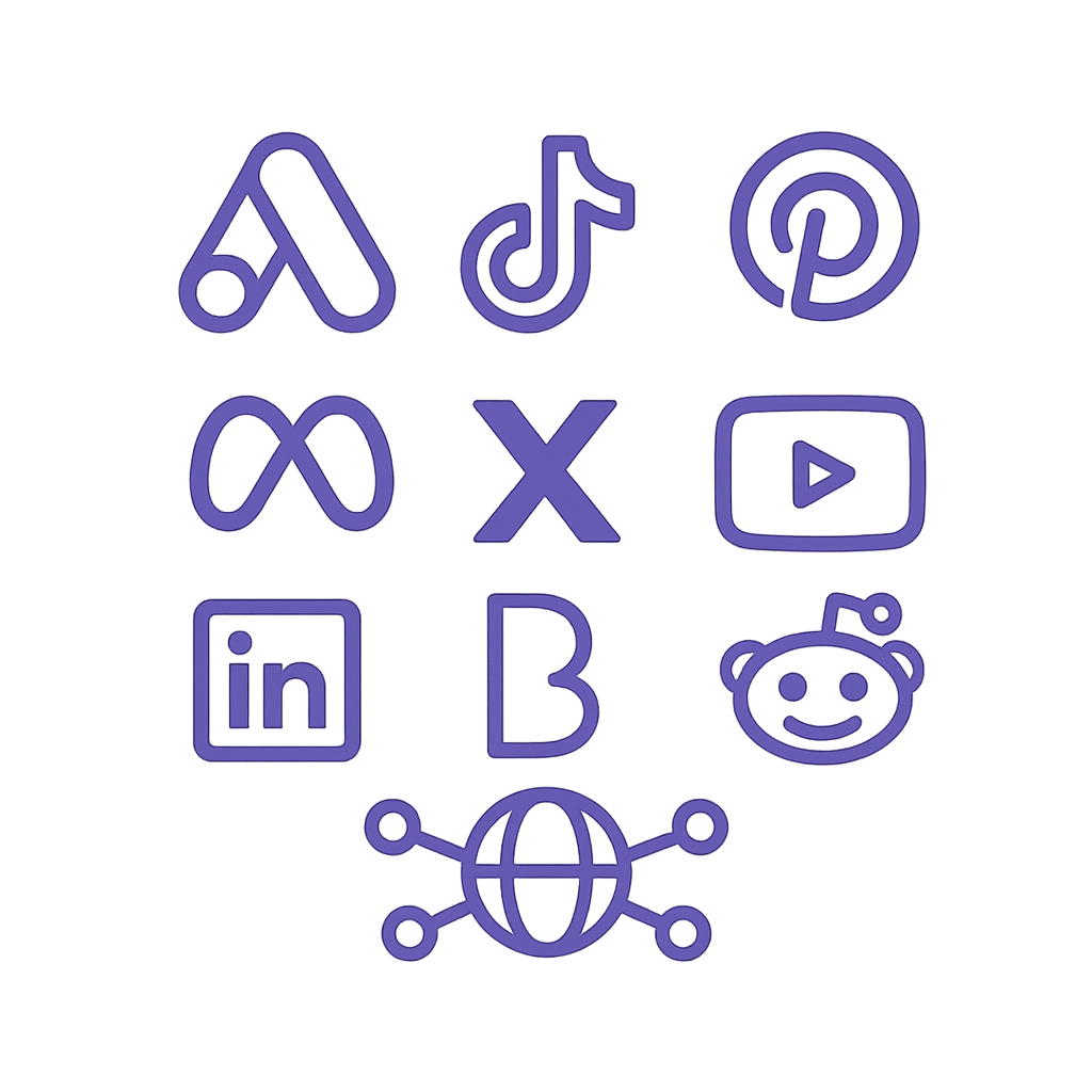 Integrations 5 | Trackity Connected ad platforms Trackity